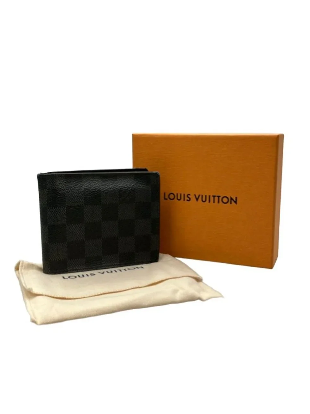 Louis Vuitton Bifold Wallet Portefeuille Marco NM Damier Graphite